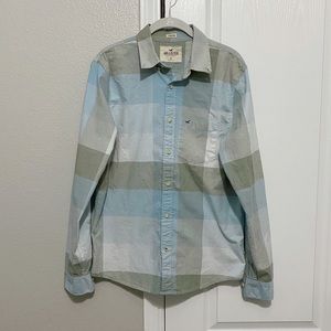 Hollister long sleeve button down with poc…
